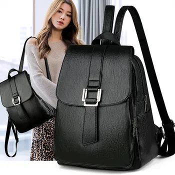 

2019 New Ladies Backpack Student Schoolbag Trend Simple Casual Outdoor Backpack Large Capacity Computer Bag Fashion Travel Bag
