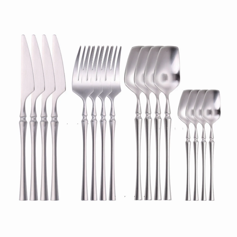 matte silver 16pcs