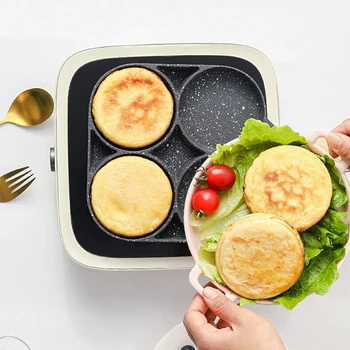 

Eggs Omelette Kitchen Burgers Mini Frying Pan Electric Cookware Even Heat Conduction Multifunction Anti Scalding Non Stick Bacon