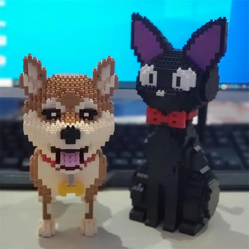 Мини конструкторов в милые Косплей Shiba Лисья Секретная служба (Inu модель
