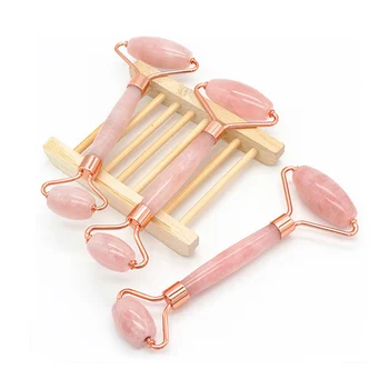 

2pcs Face Lifting Tool Massager Roller Slimming Natural Jade Facial Massage Roller Stone Skin Massage Tool