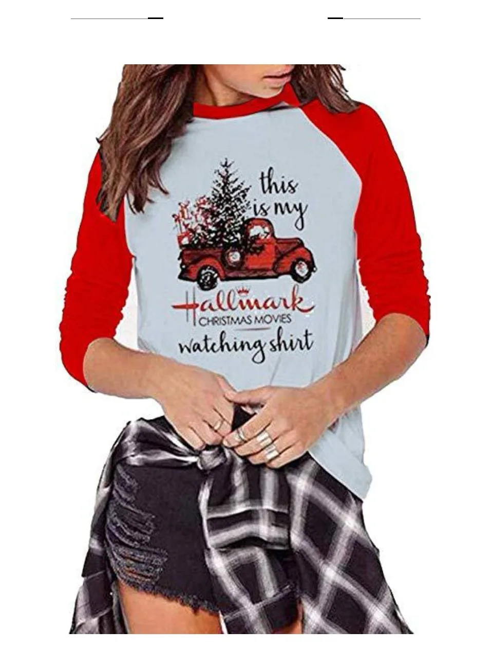 Горячая Распродажа, модные футболки с круглым вырезом и надписью This Is My Hallmark Christmas Movies Watching, футболки с машинками, рождественские женские футболки