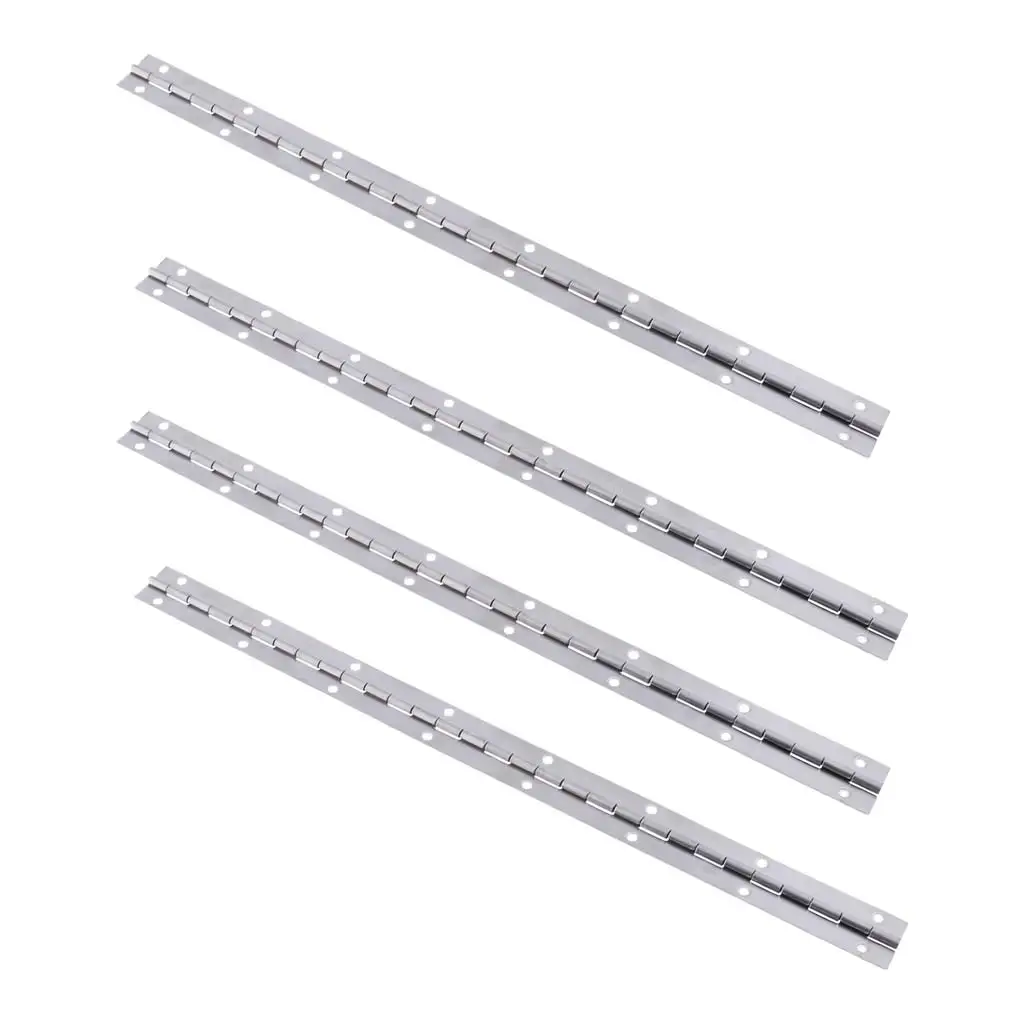 4 Stainless Steel Boat Door Piano Hinge Deck Hatch Cabin Hardware 38 X 2.5cm