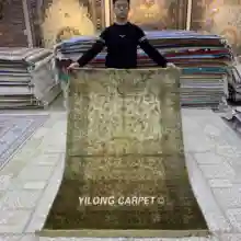 YILONG 4'x6' турецкий бежевый Vantage ковер антикварные восточные ковры ручной работы(LH1014B