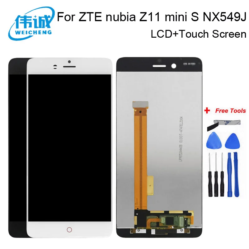 ЖК-дисплей WEICHENG для ZTE nubia Z11 mini S NX549J сенсорный экран 5 2 дюйма + Бесплатные