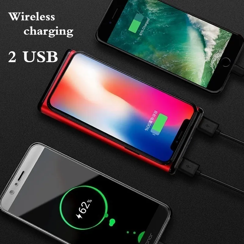 65w power bank Wireless Portable 80000mAh Power Bank with Flashlight Digital Display 2USB External Battery Powerbank for Xiaomi IPhone Samsung small power bank