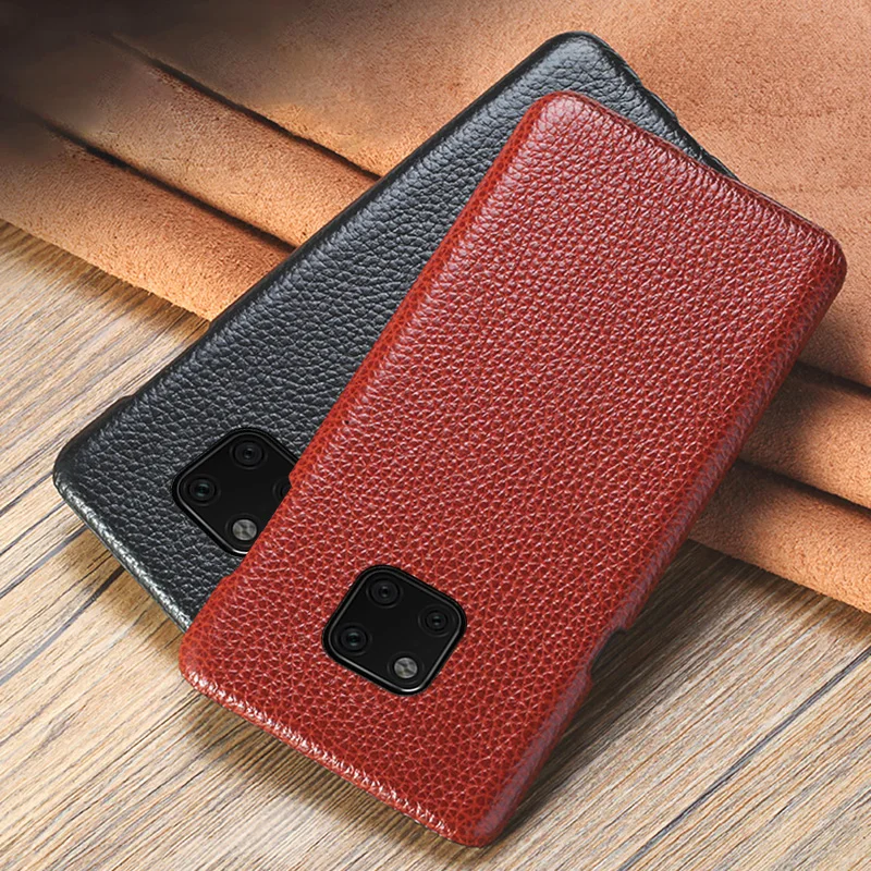 Phone Case For Huawei P20 P30 Lite Mate 10 20 lite Pro Y7 Y9 P Smart 2019 Litchi Texture cover Honor 7a 8X 9 case | Мобильные