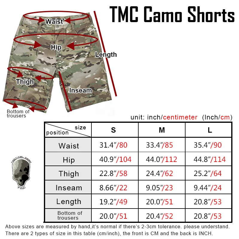 Мужские камуфляжные шорты TMC уличные тактические армейские Карго спортивные