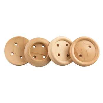 

Nordic Button Wall Hooks Wood Wall Key Hanger Creative Coat Hook Home Decoration Wall Hookup Clothesline Home Decoration 1 Set O
