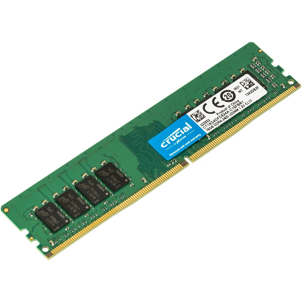 Память DDR4 16Gb 2400MHz Crucial CT16G4DFD824A RTL PC4-19200 CL17 DIMM 288-pin 1.2В kit quad rank
