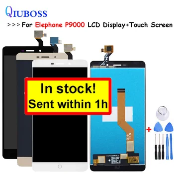 

For Elephone P9000 LCD Display +Touch Screen Assembly Gray/White For p9000 lite lcd Digitizer Sensor Glass Panel+free tools