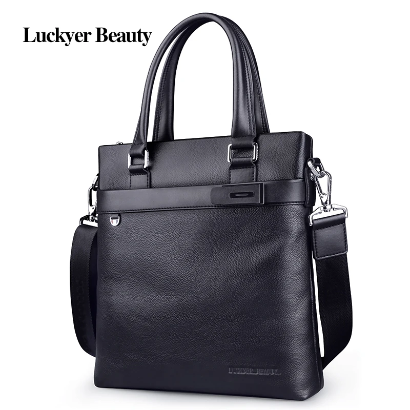 LUCKYER BEAUTY, мужская сумка, портфель, кожа, А4, сумка-мессенджер, сумочка, кошельки, работа из натуральной кожи