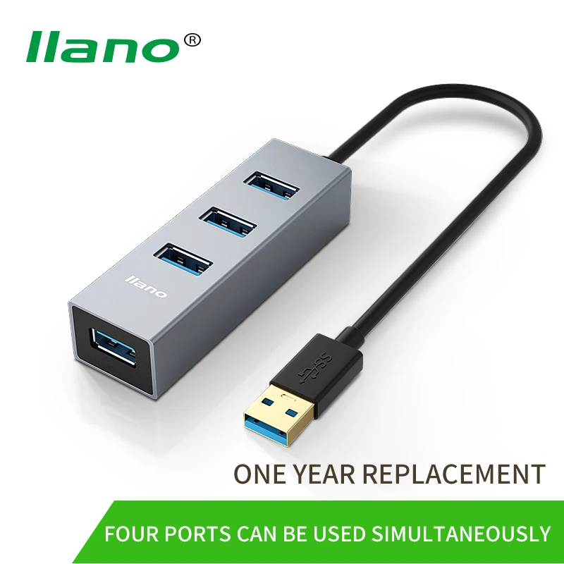 

LLANO 4 In 1 USB HUB USB To USB3.0 Adapter 5Gbps High-speed Data Transfer Extender Interface Converter For Notebook Desktop