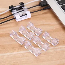 Power-Wire-Fixing-Clamp Clip Cable Storage-Rack Desktop Self-Adhesive Plastic Office