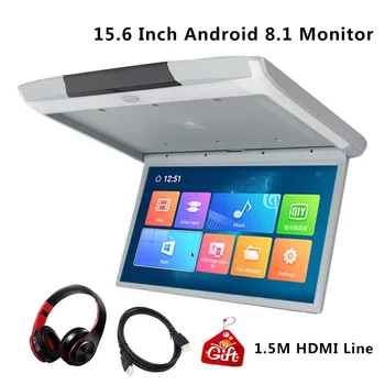 

15.6 Inch Android 8.1 IPS Screen Car Monitor Ceiling Roof Mount Monitor HD 1080P Video WIFI/HDMI/USB/SD/FM/Bluetooth/Speaker