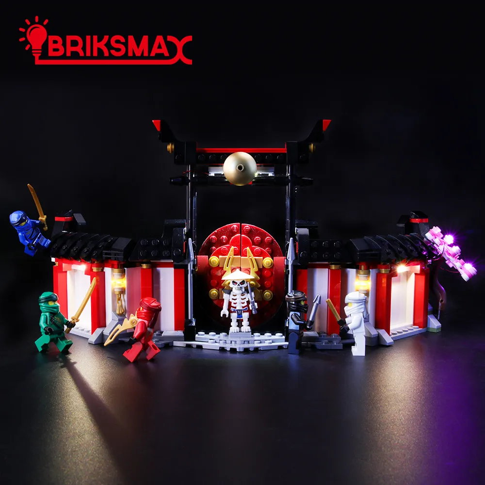 BriksMax Led Light Up Kit для 70670 Ninja Go Monastery of Spinjitzu строительные блоки игрушечный комплект освещения(не включает модель