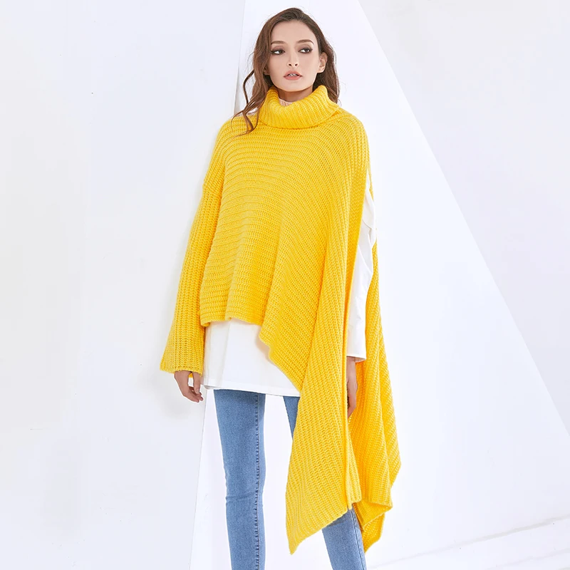 TWOTWINSTYLE Asymmetrical Loose Sweater For Women