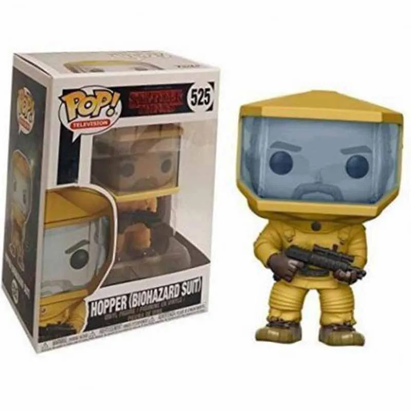 with box Funko pop Stranger Things Eleven Demogorgon Hopper Jonathan Nancy Brenner Joyce Фигурки Коллекционная модель игрушки с коробкой - Цвет: with box