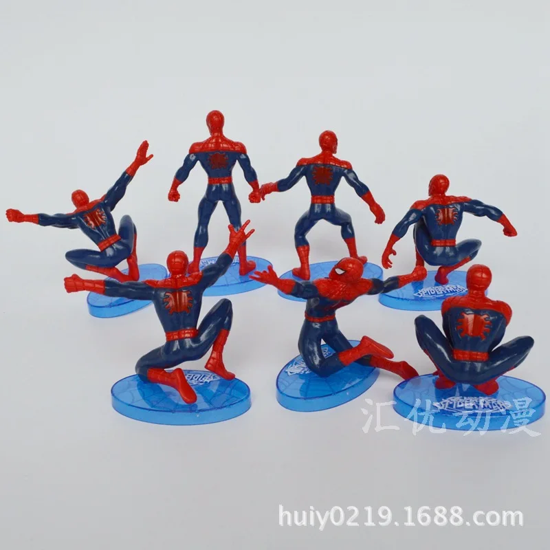 

7-Spider-Man Classic Films And Television Products Garage Kit Cartoon Car Decoration