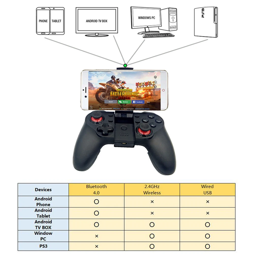 Bluetooth геймпад игровой коврик Pubg мобильный джойстик для Android сотовый телефон триггер контроллер смартфон Joy Stick Кнопка держатель