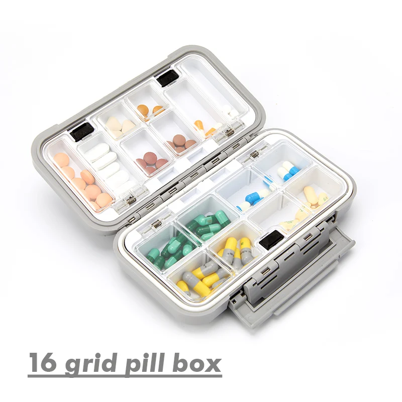 Organizer Container Tablet Dispenser Pill-Box Drug Medicine Storage Fishing-Tackle-Box