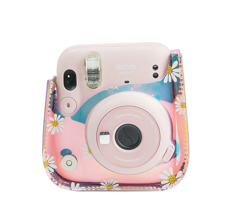 

universal camera bag case For Polaroid mini11/9/8 transparent magic daisy camera protective leather case storage bag