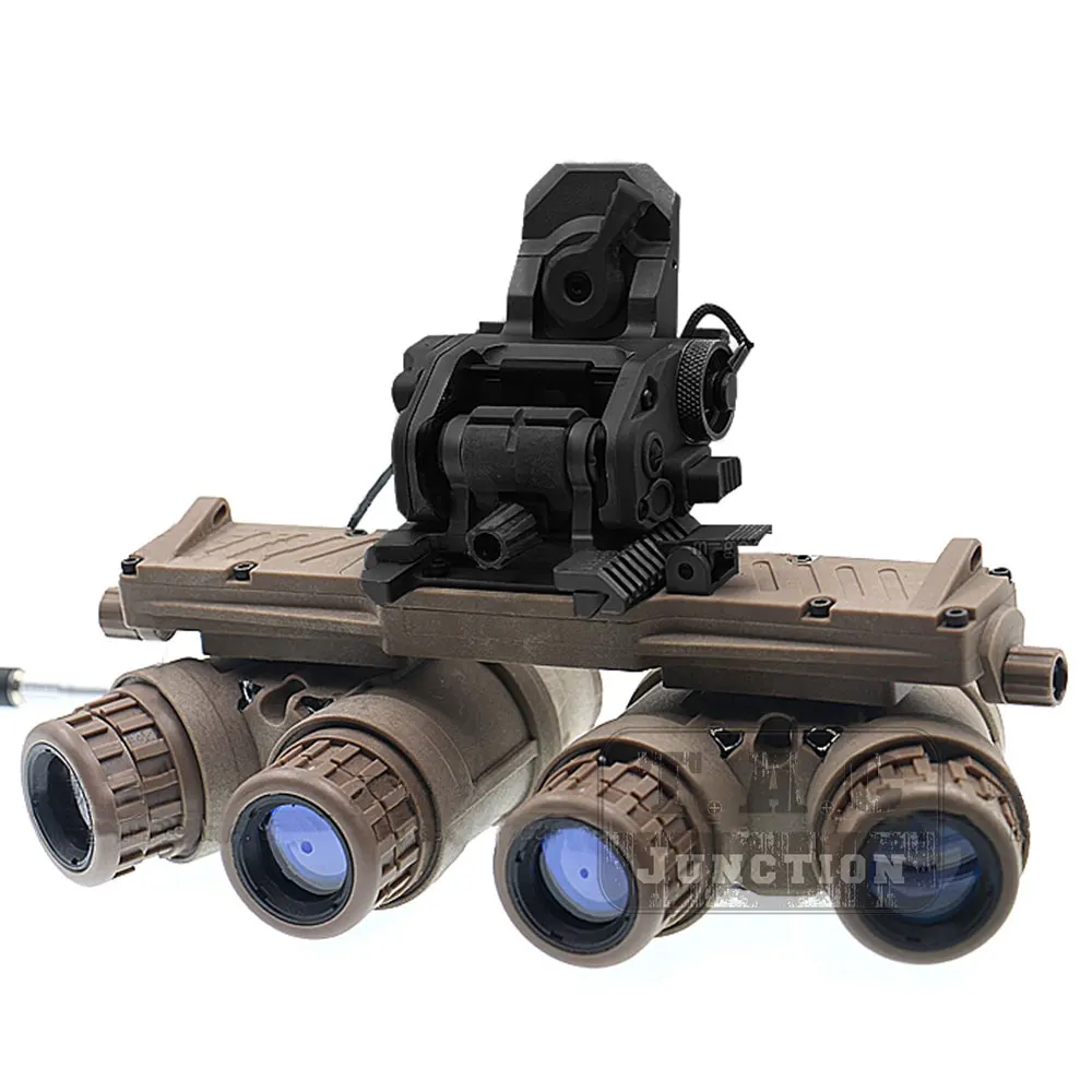 CNC Function GSGM DPAM NVG Mount With 4-Hole Helmet Shroud For ANVIS Night Vision Black