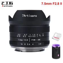 Fisheye-Lens Camera Nikon Z Fuji 7artisans 7.5mm Sony E M4/3-Mirrorless with 190-Angle-Of-View