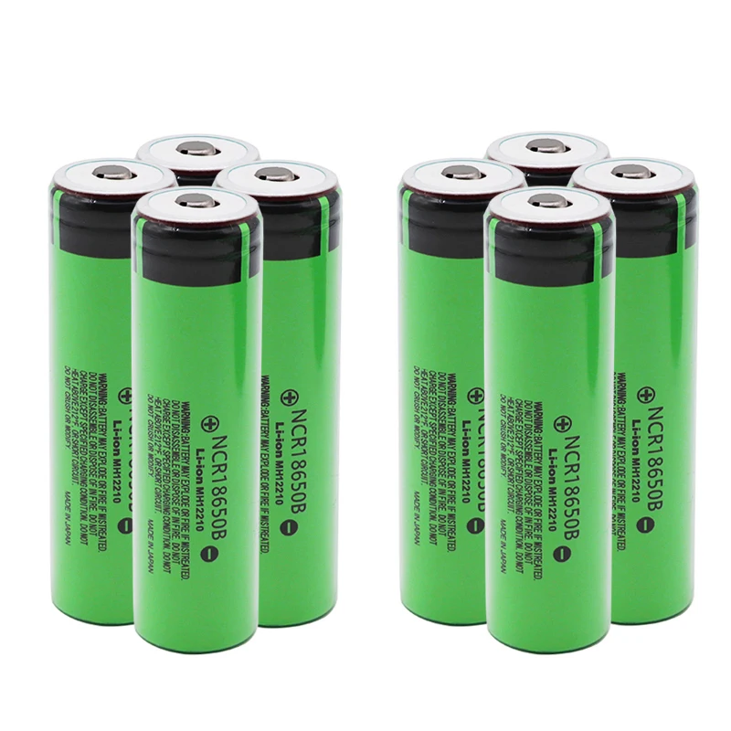 Оригинальная 3,7 v 18650 перезаряжаемая батарея 3400mAh литиевая NCR18650B для игрушек фонарик батареи