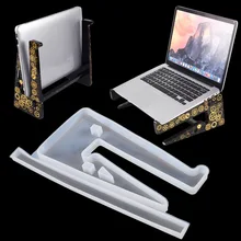 

DIY crystal epoxy resin mold computer stand desktop cooling shelf storage mirror resin silicone mold
