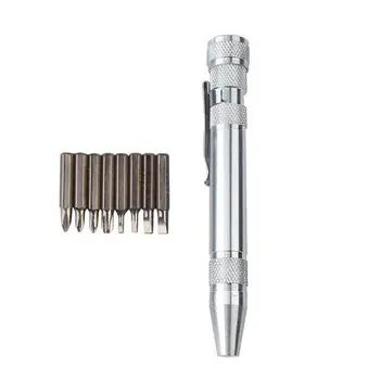 

Multifunction 8 In 1 Mini Aluminum Precision Pen Screw Driver Screwdriver Set Repair Toolsfor Cell Phone Hand tool