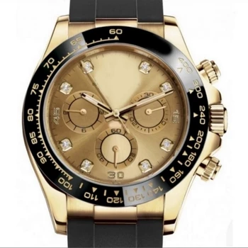 

luxury watches men 39mm AAA DAYTONA automatic sweeping watch No battery Rubber strap small dials work wristwatch rolexable Y20