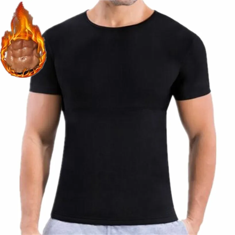 shirt Новая зимняя мужская термальная нижняя рубашка Эластичный теплый неопреновый кальсоны для мужчин фитнес дышащий термо нижнее белье костюмы - Цвет: shirt