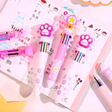 3 шт./лот, милые колготки для младенцев, с героями мультфильмов 10 цветная шариковая ручка с ручка многоцветная студент Шариковая ручка для мальчиков и девочек вечерние подарки