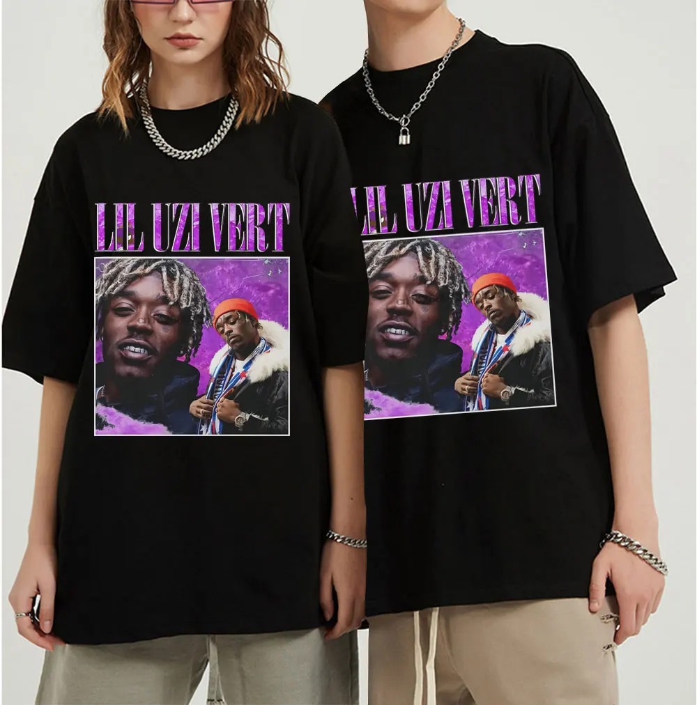Lil Uzi Vert 90S Vintage Uniseks Hitam 