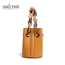 Новинка, кожаная сумка в европейском и американском стиле для женщин, однотонная сумка с цепочкой из смолы, дизайнерские сумки, сумка на плечо