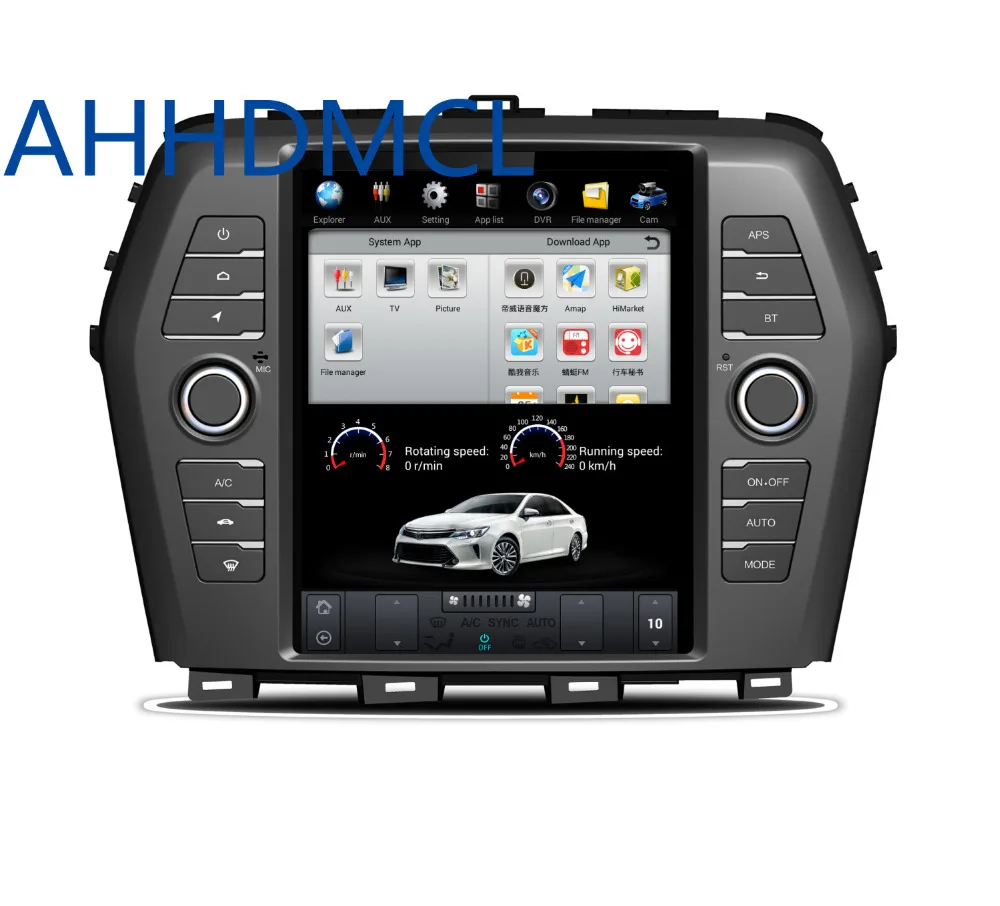 Автомобильный мультимедийный плеер Tesla Style Android стерео GPS для Nissan Maxima Auto AC Edition 2016