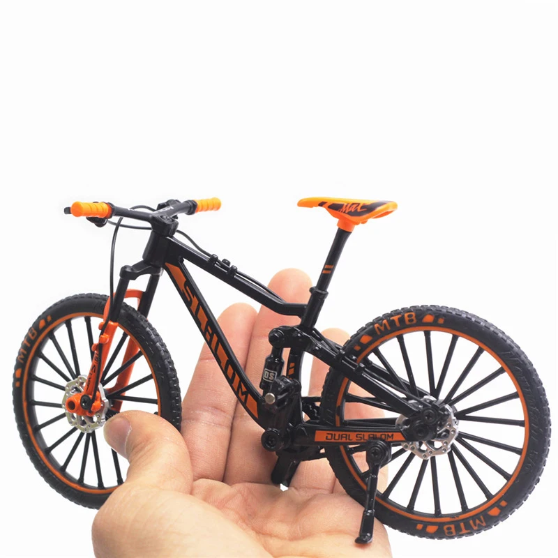 Cicony Mini Finger Bikes 1:10 Finger Mountain Bikes Miniature Metal Toys pour Collection 