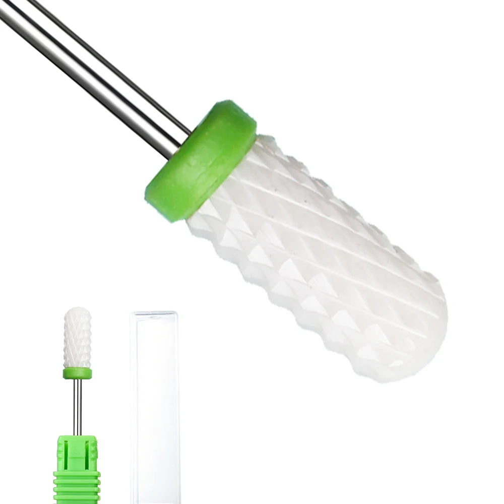 Ceramic Nail Drill Bit for Manicure and Pedicure - Cuticle Care and Polishing Tool