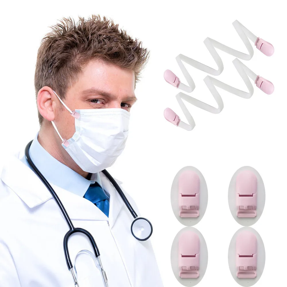 

Durable Firm Plastic Clip Camisole Stabilizer Clip Elastic Rope Adjustable DIY Making Masks Supplies Fix Tools DJ