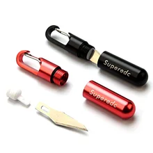 Multi-function EDC Mini Tool Key Ring Pendant Tool Cutting Tool Brass Capsule Knives Tiny Cutting Tools Portable Riding Buckle