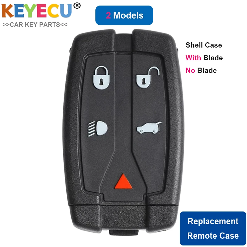 KEYECU Smart Remote Control Car Key Shell Case for Land Rover Freelander 2 LR2 2007 2008 2009 2010 2011 2012 Fob 5 Buttons | Автомобили и