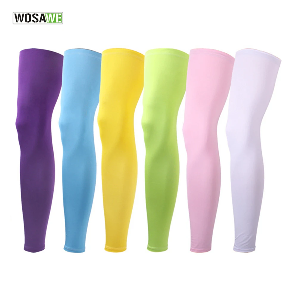 

WOSAWE Cycling Leg Warmers Men Women MTB Bike Bicycle Leggings Sunscreen For Basketball Running Hiking Soccer Legwarmers