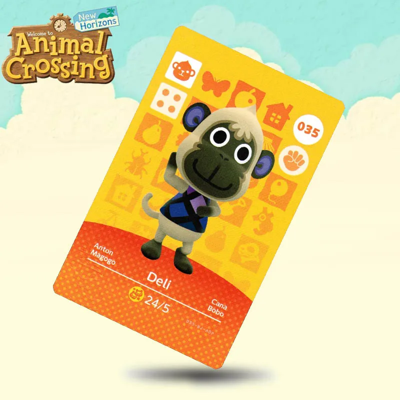 035 Deli Animal Crossing Kartu Amiibo Kartu Bekerja untuk Switch NS 3DS