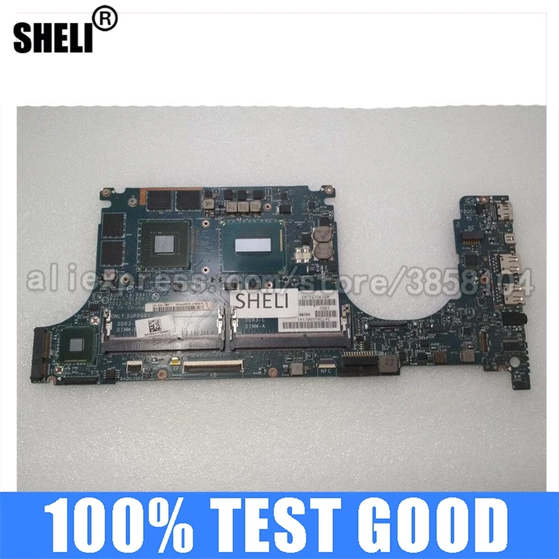 Sheli Per Dell Xps 15 9530 Del Computer Portatile Scheda Madre La-9941P Con Sr1Pz I7-4712Hq Cpu Gt750M 2Gb Gpu Notebook Pc Ddr3L 100% Testato