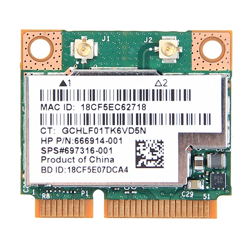 Двухдиапазонный 300 Мбит/с BCM943228HMB для Bluetooth 802.11A/B/G/N беспроводная карта Wi-Fi