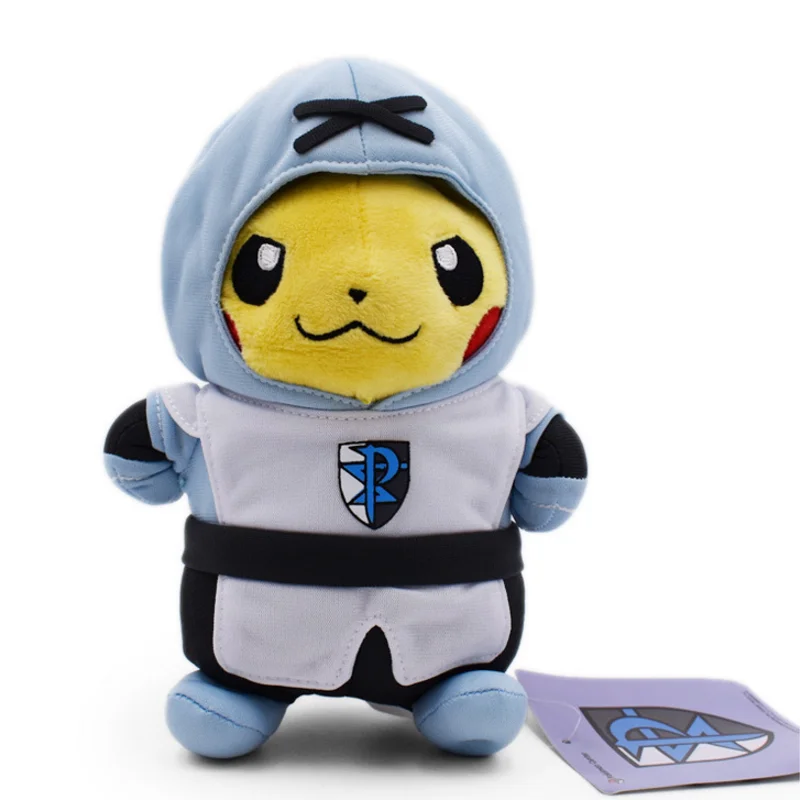 6 стилей Peluche Pikachu cosplay Team Rocket Magma Aqua Galactic блики плазмы Мягкие плюшевые Мультяшные Куклы Детские Подарочные игрушки 20 см