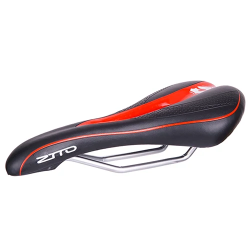 Велосипедное седло из искусственной кожи для горного велосипеда эргономичный дизайн полое мягкое Велосипедное сидение запчасти для велосипеда 280*148 мм - Цвет: Красный