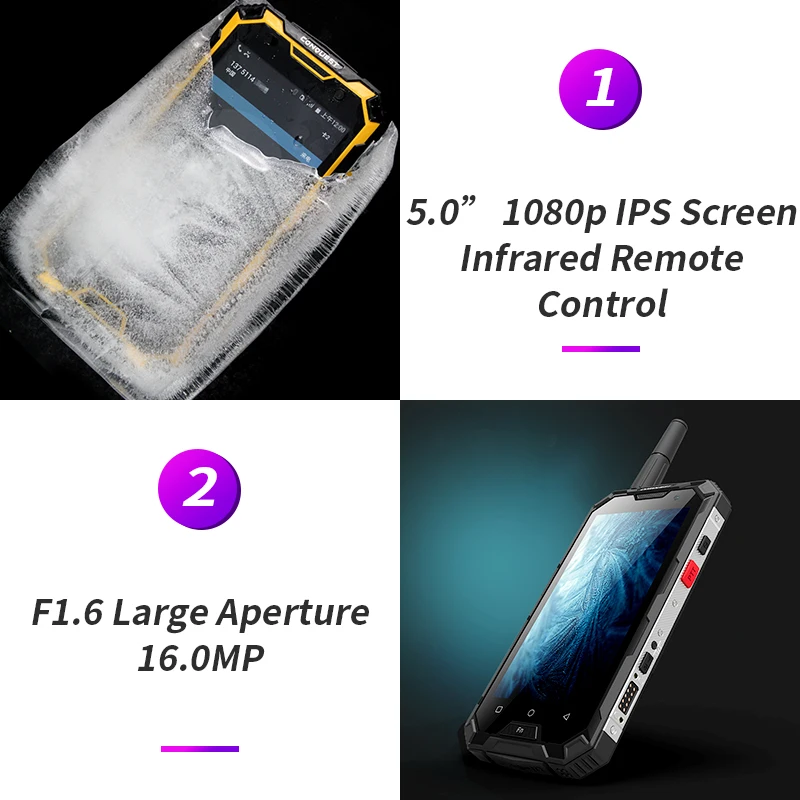 Conquest S8 прочный IP68 смартфон 5 0 &quot1080p IPS Экран 4 Гб Оперативная память 64 Встроенная