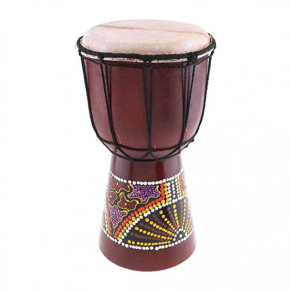 6 дюймов Профессиональный Африканский Djembe барабан Классическая живопись дерево козья кожа хороший звук барабаны Африканский музыкальный инструмент